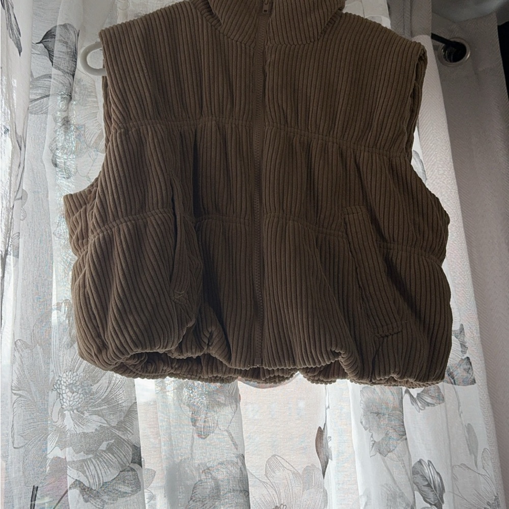 Women's Brown Sleeveless Top